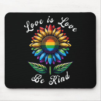Tapis De Souris L'amour est l'amour Rainbow Sunflower LGBT+ Gay Le