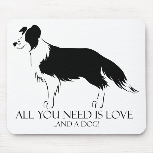 Tapis De Souris L'Amour Et Un Chien (Devant)