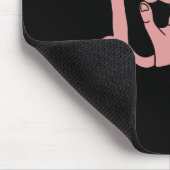 Tapis De Souris L'amour gagne toujours ASL Enseignant Sourd Sensib (Coin)