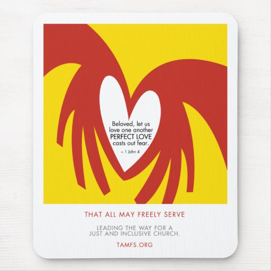 Tapis De Souris L'amour moule la crainte Mousepad (Devant)