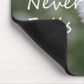 Tapis De Souris L'amour n'échoue jamais Dandelion1 Corinthiens 13 (Coin)