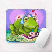 Tapis De Souris L'amour numérique de la grenouille (Avec souris)