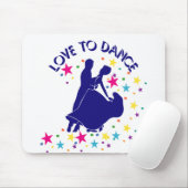 Tapis De Souris L'amour pour la danse (Avec souris)
