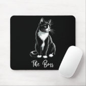 Tapis De Souris L'Amoureux des chats Boss Tuxedo Kitten Tuxedo Pro (Avec souris)