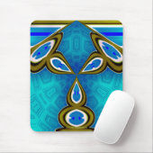 Tapis De Souris Lampe bleue Mousepad de lapin (Avec souris)