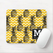 Tapis De Souris L'ananas zigzague monogramme de | (Avec souris)