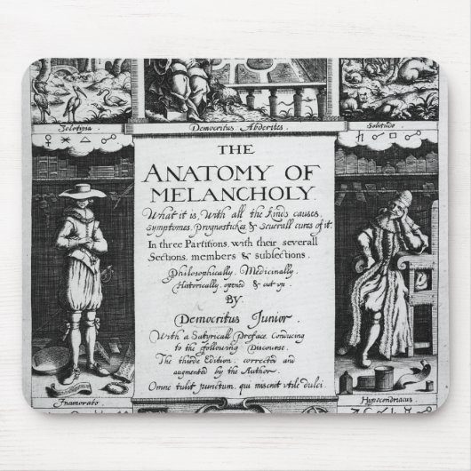 Tapis De Souris L'anatomie de la mélancolie (Devant)
