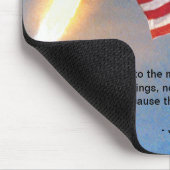 Tapis De Souris Lancement d'Apollo 11 avec drapeau américain (Coin)