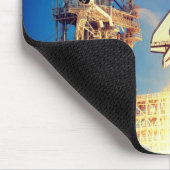 Tapis De Souris Lancement de la découverte de navette spatiale (Coin)