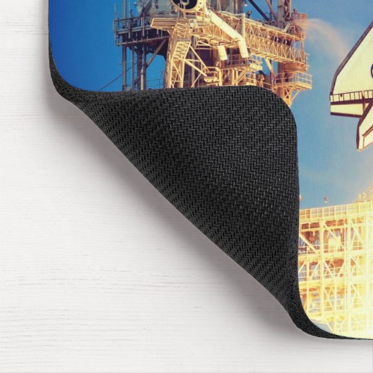 Tapis De Souris Lancement de la découverte de navette spatiale (Coin)
