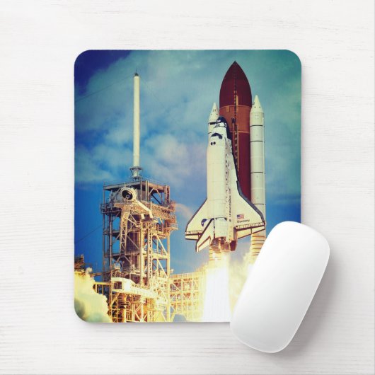 Tapis De Souris Lancement de la découverte de navette spatiale (Avec souris)