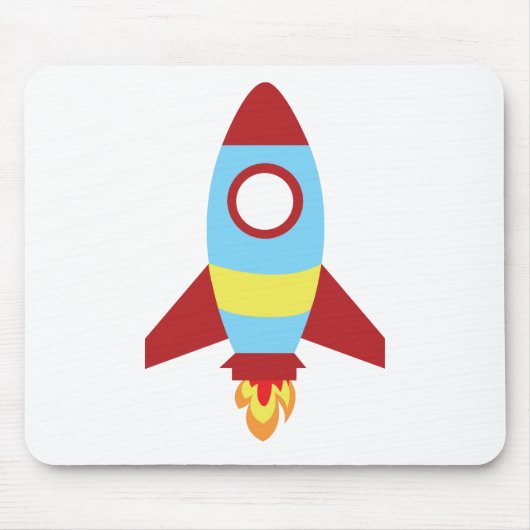 Tapis De Souris Lancement d'un vaisseau spatial de fusée (Devant)