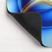 Tapis De Souris Lancer des lignes bleu et jaune clignotant et des  (Coin)