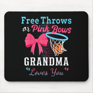 Tapis De Souris Lancers de basket ou noeuds roses grand-mère vous