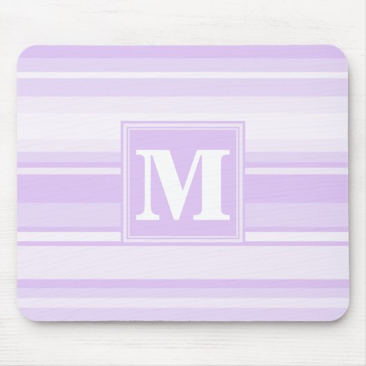 Tapis De Souris Landes lilas monogrammes (Devant)