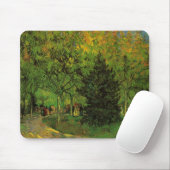 Tapis De Souris Lane in Public Garden, Arles par Vincent van Gogh (Avec souris)