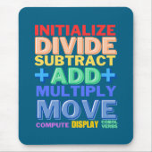 Tapis De Souris Langage de programmation Cobol Verbes de base (Devant)