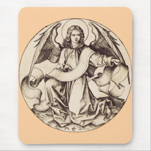 Tapis De Souris L'Ange de saint Matthieu - Symbole de l'art raffin