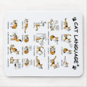 Tapis De Souris Langue de chat, Drôle Chat Kitten, Aimer Idée cade (Devant)