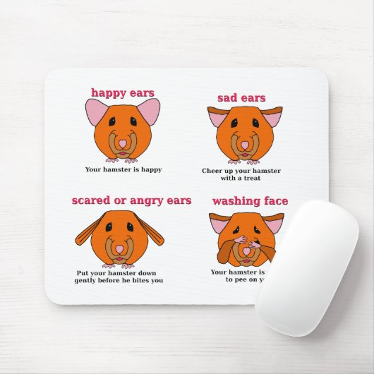 Tapis De Souris Langue de hamster (Avec souris)