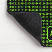 Tapis De Souris Langue de programmation : Binary & Your Initials N (Coin)