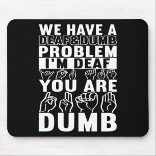 Tapis De Souris Langue des signes américaine Sensibilisation des s