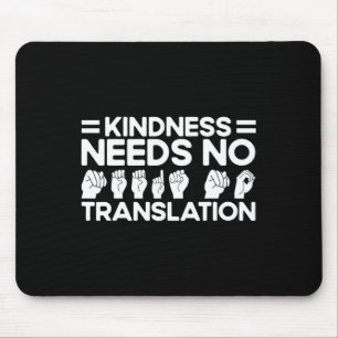 Tapis De Souris Langue Des Signes ASL Besoin De Bonne Traduction