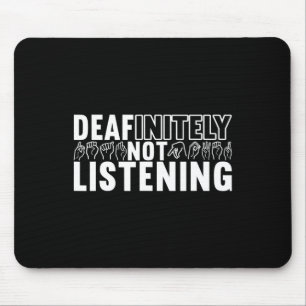 Tapis De Souris Langue des signes Sensibilisation des sourds 9