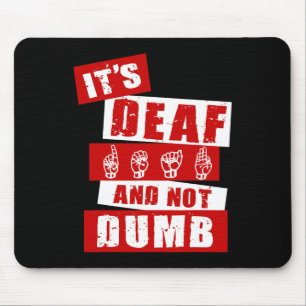 Tapis De Souris Langue des signes Sensibilisation des sourds Langu