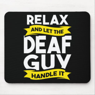 Tapis De Souris Langue des signes Sensibilisation des sourds Perte