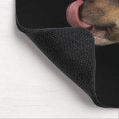Tapis De Souris Langue du Terrier noir et blanc (Coin)
