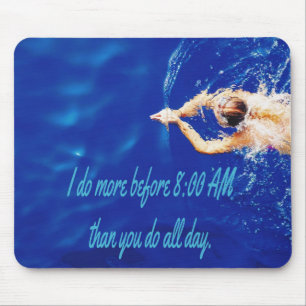 Tapis De Souris Lap Swim Team Motivational Inspiration