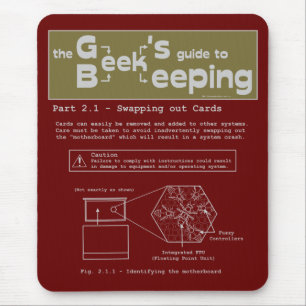 Tapis De Souris L'apiculture de geek (permutant des cartes) -