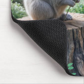 Tapis De Souris Lapin à oreille de disquette avec une fleur et un  (Coin)