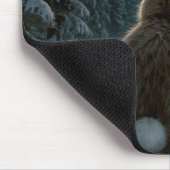 Tapis De Souris Lapin à queue blanche au clair de lune (Coin)