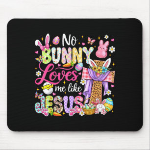 Tapis De Souris Lapin aime comme Jésus Pâques enfants chrétiens fe