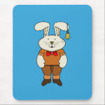 Tapis De Souris Lapin avec une cloche à l'oreille<br><div class="desc">Petit lapin mignon avec une cloche suspendue à son oreille. Grand cadeau pour Noël,  anniversaire,  Saint Valentin,  qui donnera beaucoup de bonheur à des amis,  pères,  mères,  enfants et autres parents.</div>