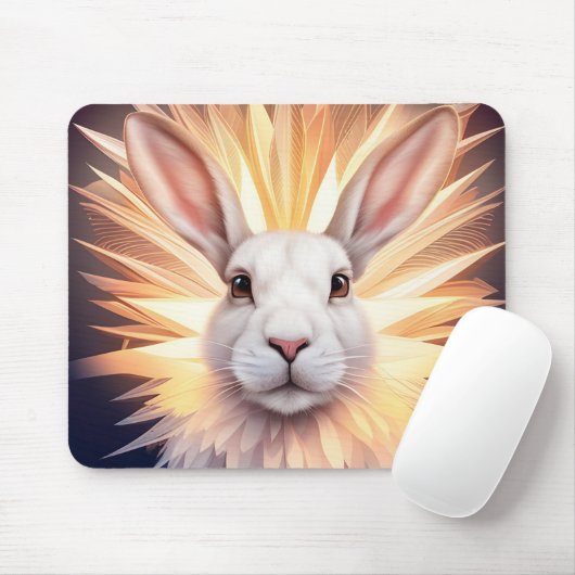 Tapis De Souris Lapin blanc (Avec souris)