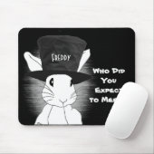Tapis De Souris Lapin blanc qui vous attendiez à rencontrer du tex (Avec souris)