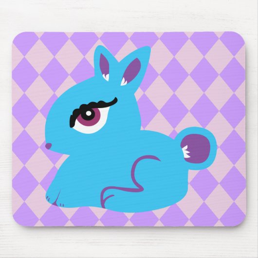 Tapis De Souris Lapin bleu (Devant)
