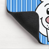 Tapis De Souris Lapin (bleu) Mousepad (Coin)