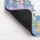 Tapis De Souris Lapin bleu Mousepad (Coin)