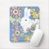 Tapis De Souris Lapin bleu Mousepad (Avec souris)