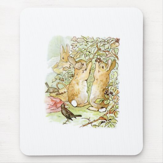 Tapis De Souris Lapin : cueillette de Blackberry (Beatrix Potter) (Devant)