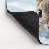 Tapis De Souris Lapin dans une congère profonde (Coin)