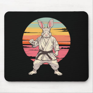Tapis De Souris Lapin de Judo Bunny Nature Kickboxing Taekwondo Ma
