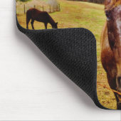 Tapis De Souris Lapin de Pâques et cheval Brown (Coin)