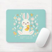 Tapis De Souris Lapin de Pâques heureux élégant | Mousepad (Avec souris)
