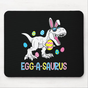 Tapis De Souris Lapin de Pâques Oeuf de Dinosaure A Saurus Trex En