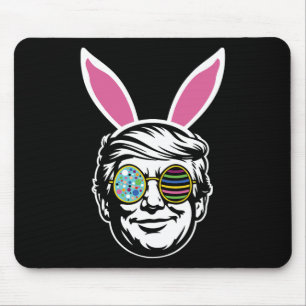 Tapis De Souris Lapin de Pâques Trump Joyeuses Pâques Chasse aux œ